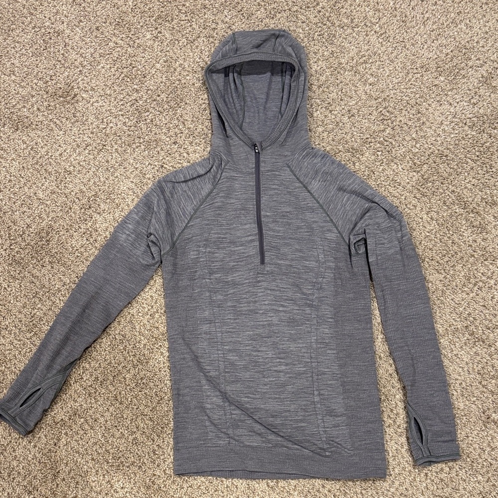 lululemon athletica Gray Hoodie Sweatshirt